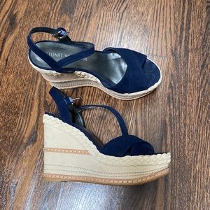 Stuart weitzman wedges, size 7,  come with box